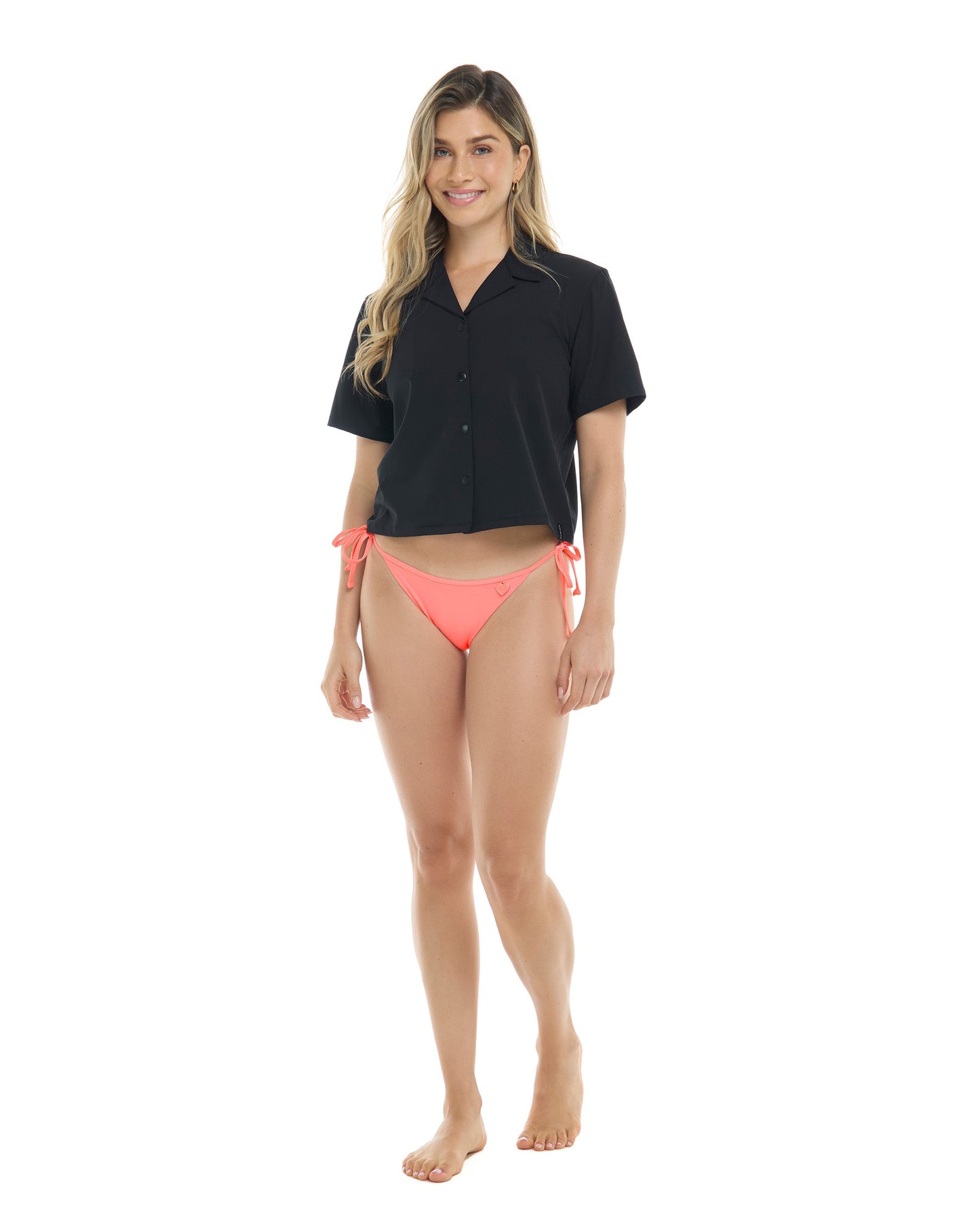 Lalancha Short Sleeve Surf Shirt - Black