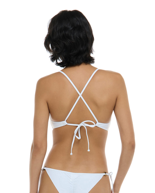 Smoothies Kerry Fixed Triangle Bikini Top - Snow