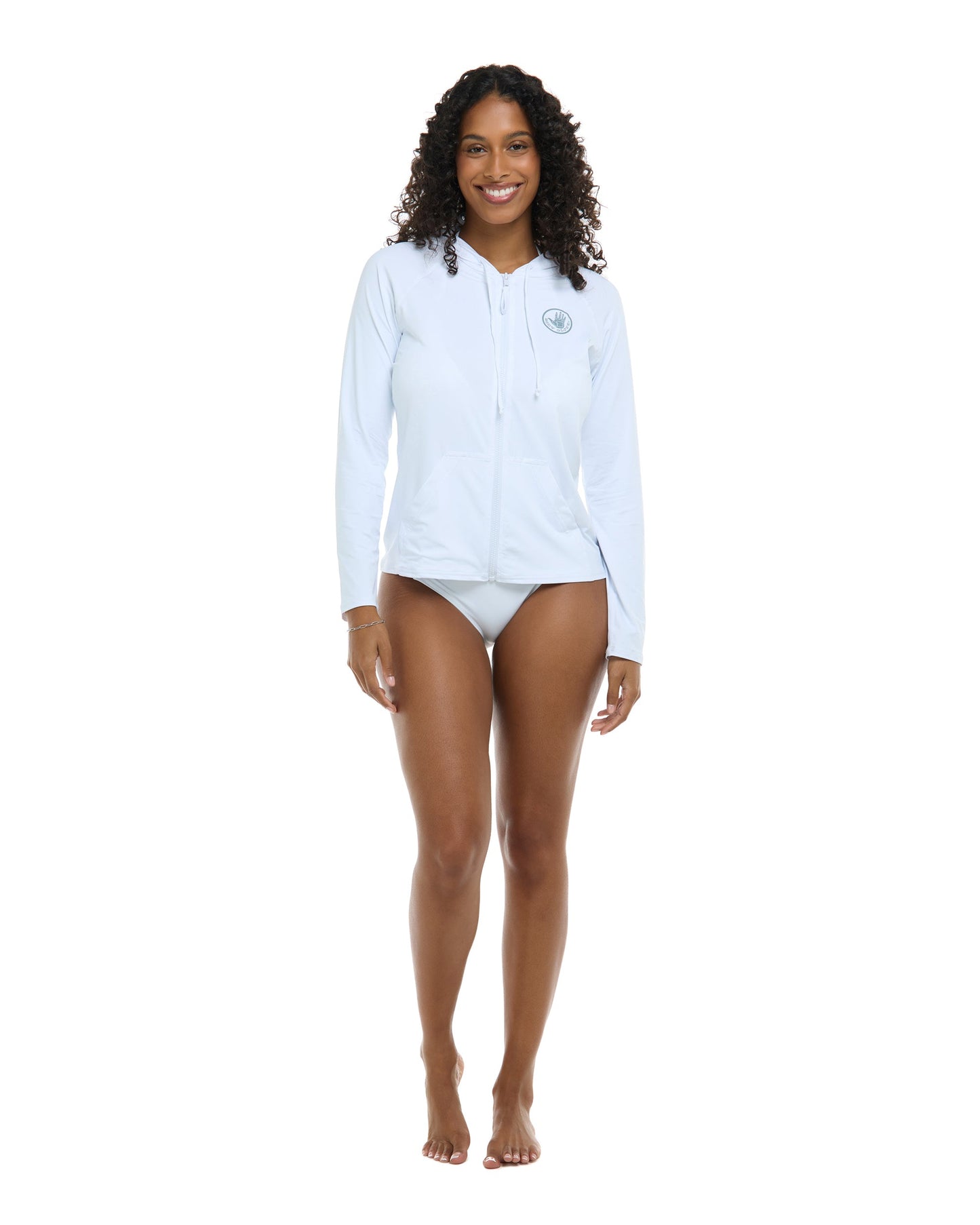 Smoothies Barbara Hoodie Rashguard - Snow