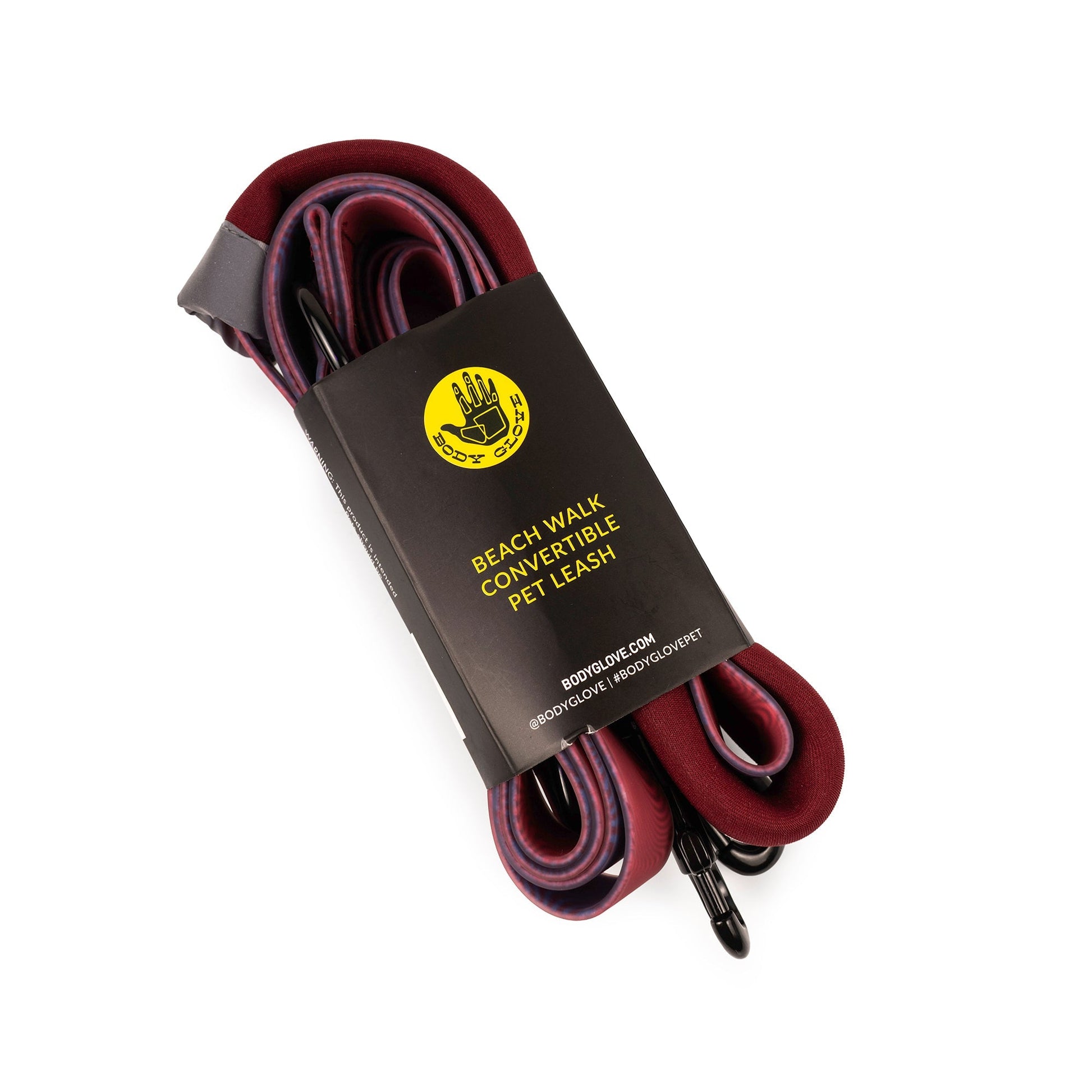 Beach Walk Convertible Pet Leash - Burgundy