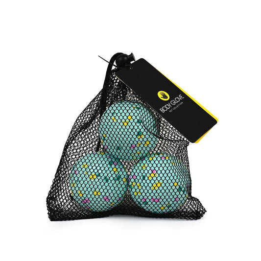 Tough Ball 3 Pack Small - Teal Confetti