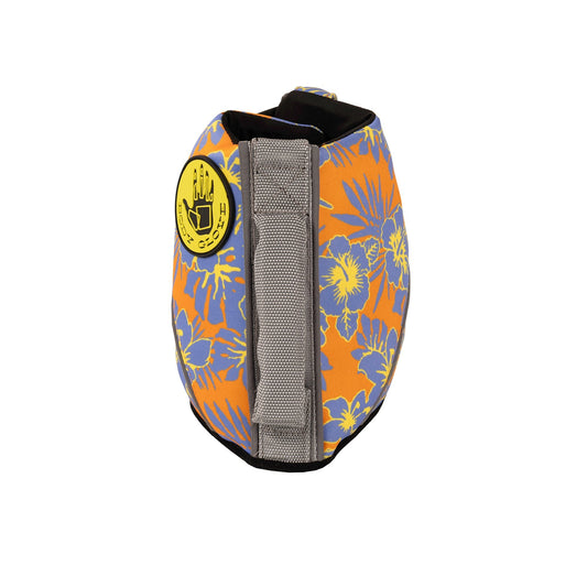 Floral Neoprene Pet Life Jacket - Floral Orange