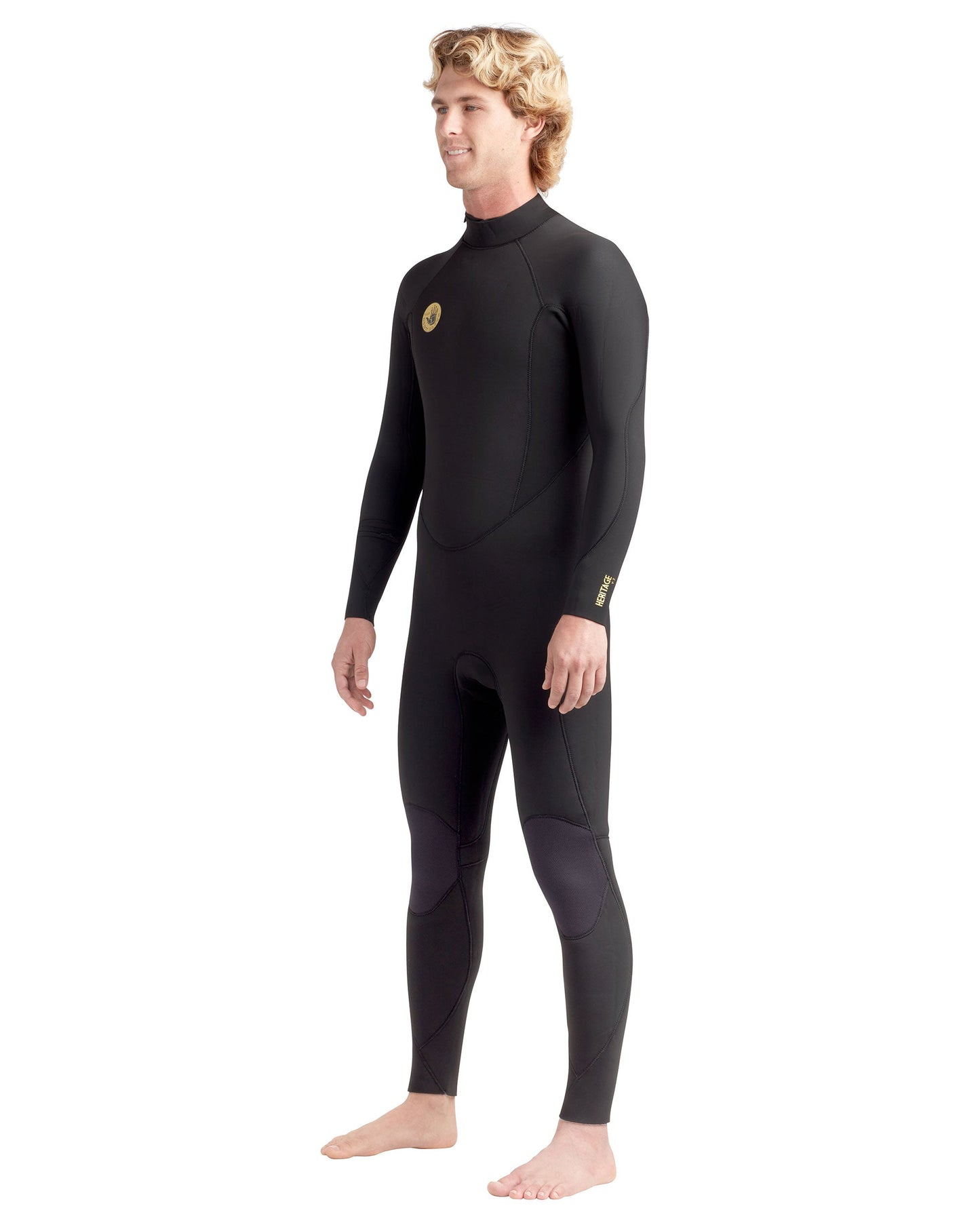 Heritage 4/3mm Back-Zip Men's Fullsuit - Black