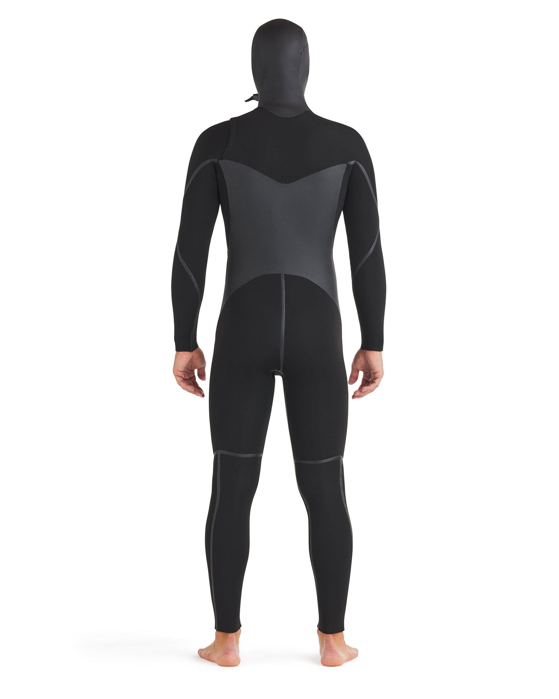 Phoenix 5.5/4.5mm Men's Chest-Zip Hooded Fullsuit - Black