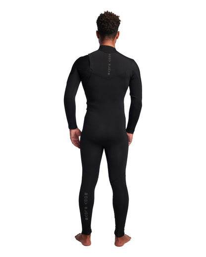 Men's Gold Cell 4/3mm Slant Zip Fullsuit - Black