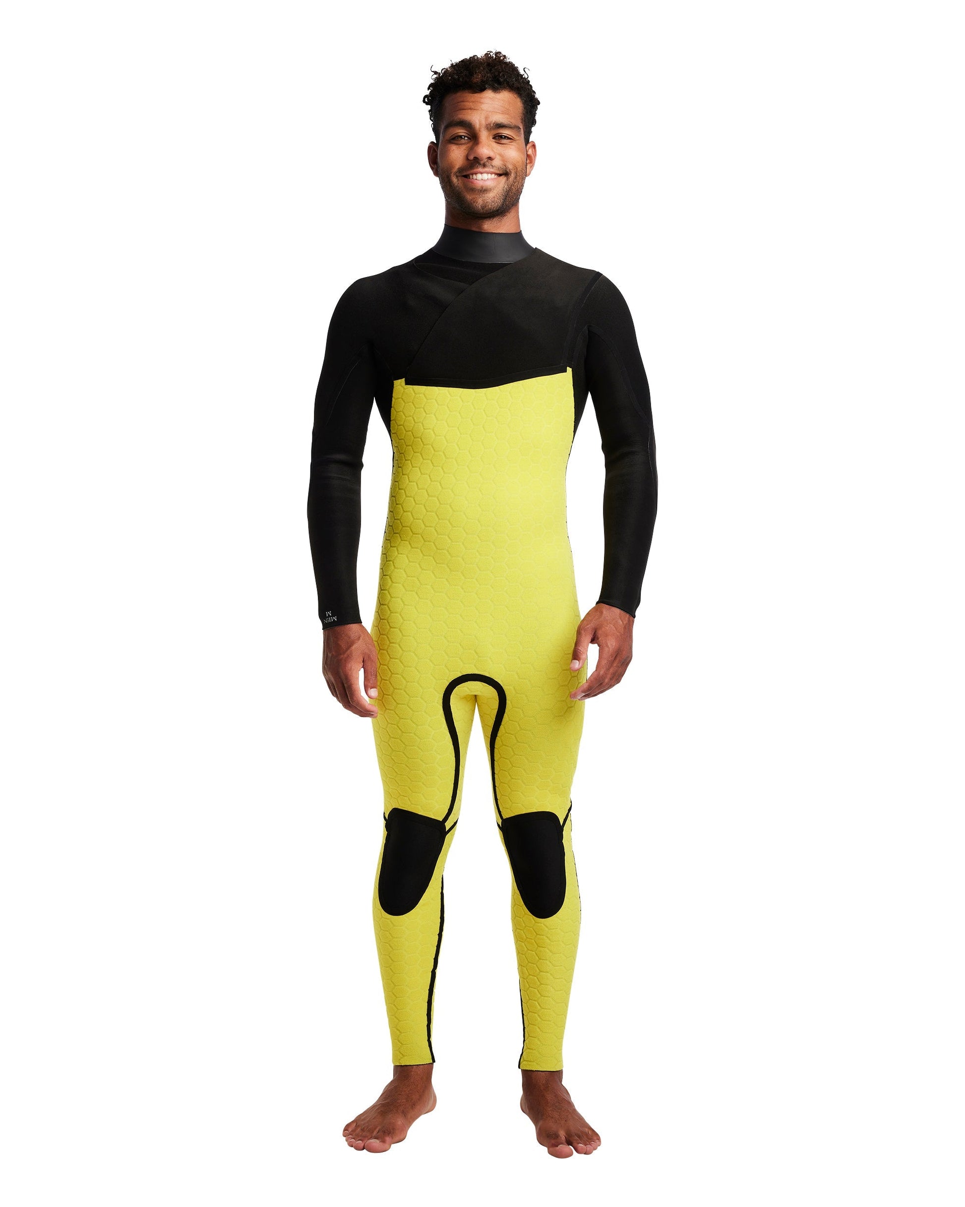 Men's Gold Cell 2/2mm Slant Zip Fullsuit - Black