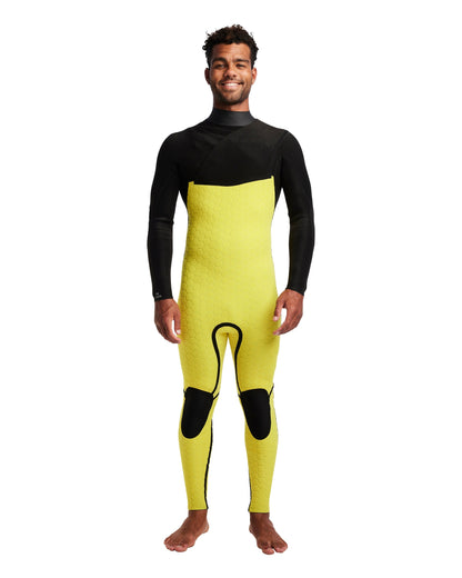 Men's Gold Cell 2/2mm Slant Zip Fullsuit - Black