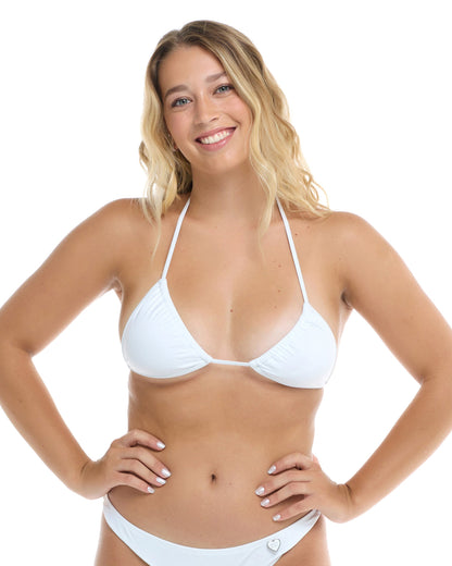 Smoothies Dita Triangle Bikini Top - Snow