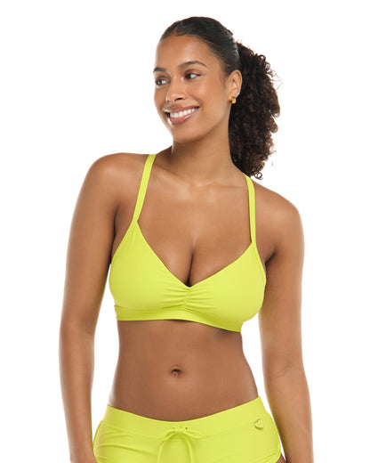 Smoothies Drew D-F Cup Bikini Top - Key Lime