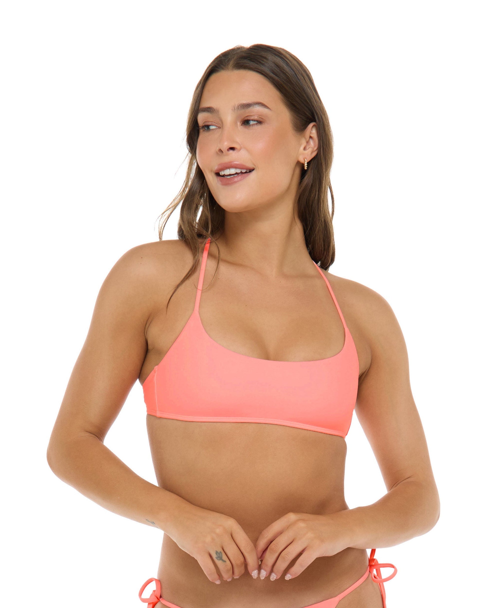 Smoothies Kimi Bralette Top - Coral