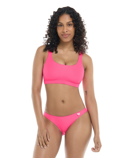 Smoothies Star Cross-Over Sports Bra D Cup - Bubble Gum