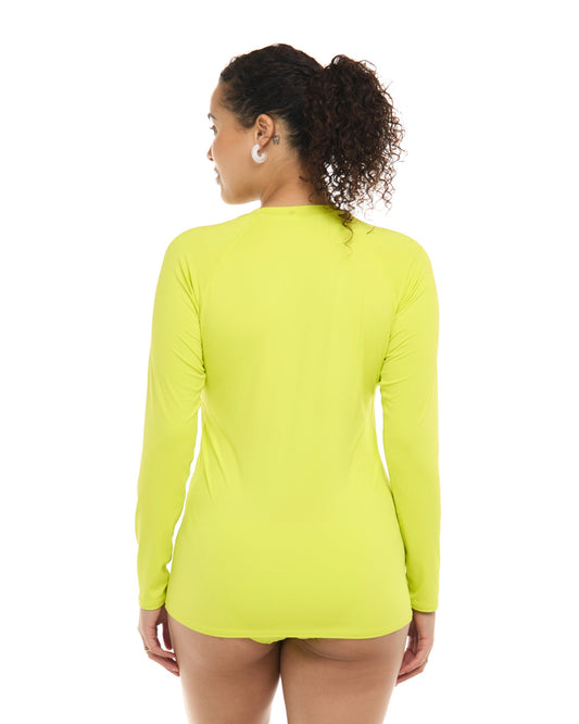 Smoothies Sleek Long Sleeve Rashguard - Key Lime