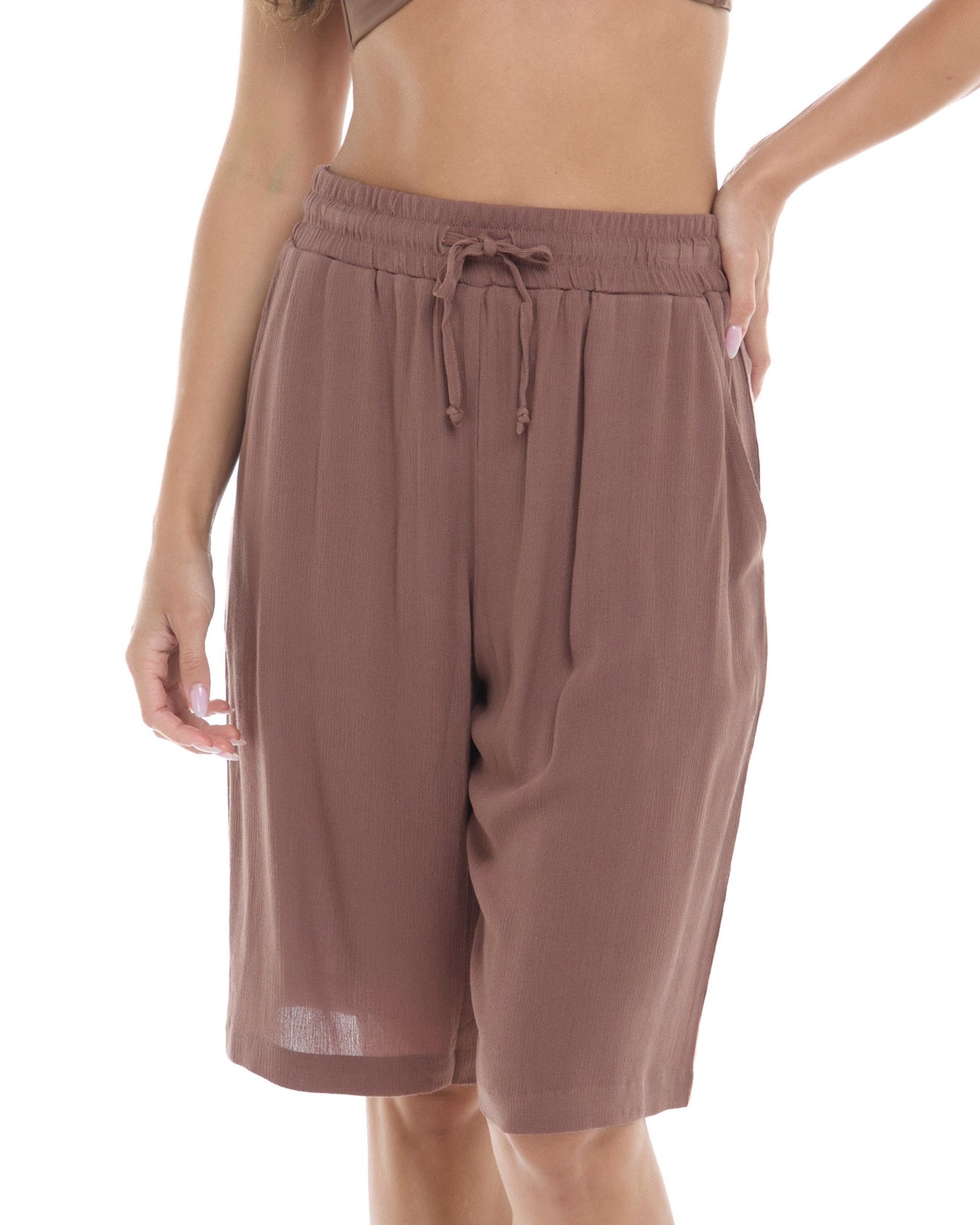 Jora Long Shorts - Latte