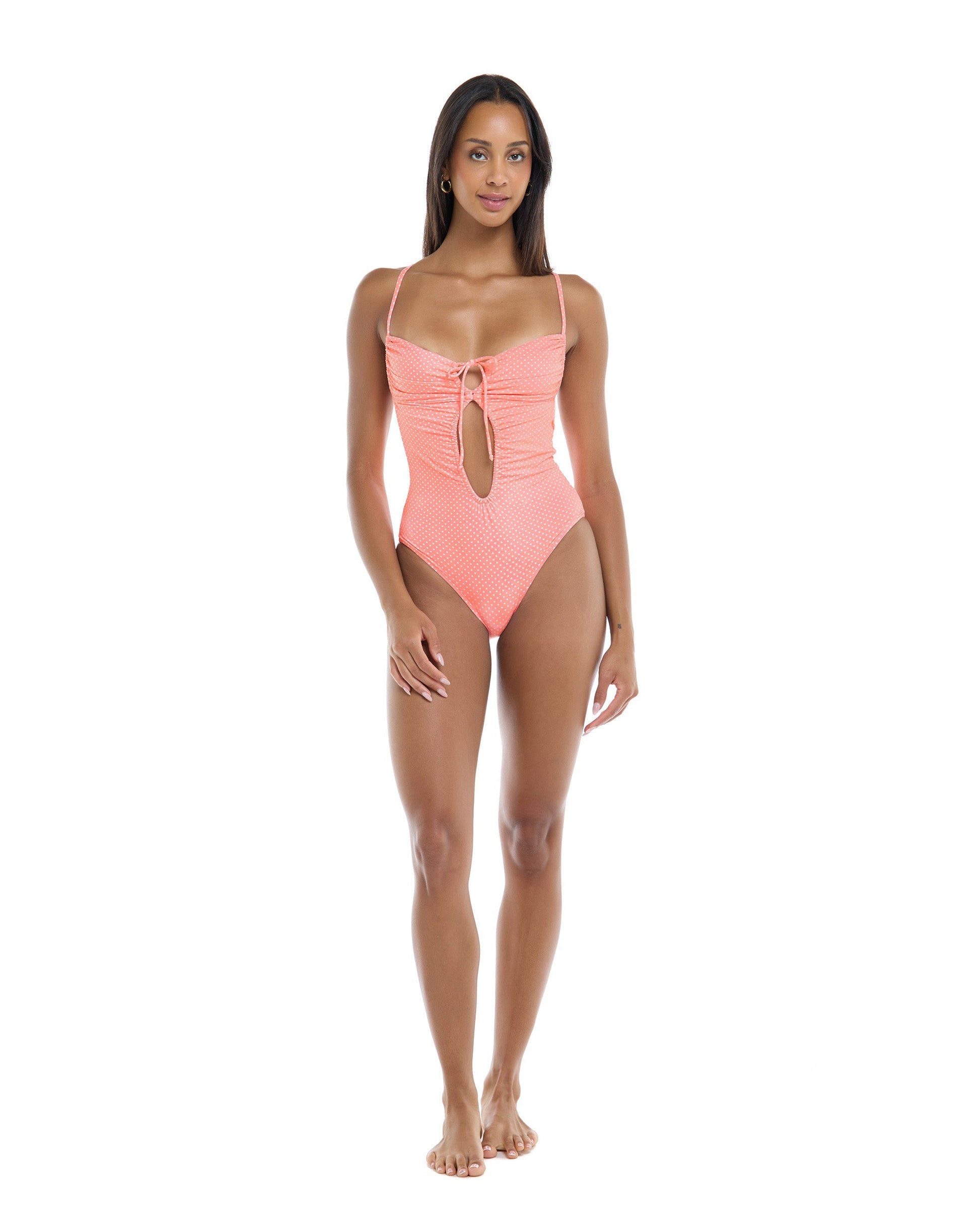 Spritz Selena One-Piece Swimsuit - Coral