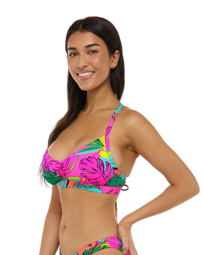 Tulum Drew D-F Cup Bikini Top - Bubble Gum