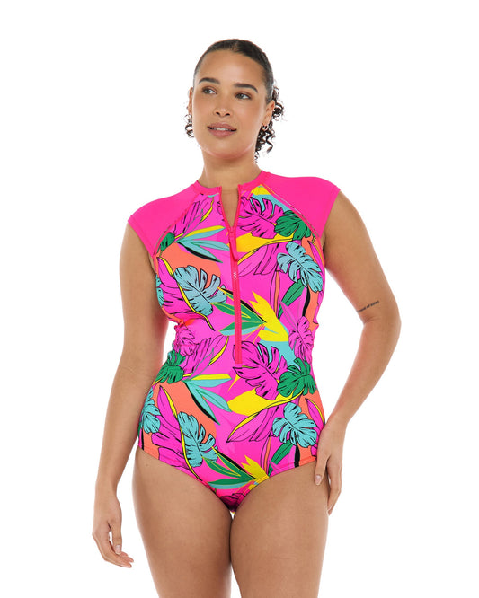 Tulum Stand Up One-Piece Swimsuit - Bubble Gum