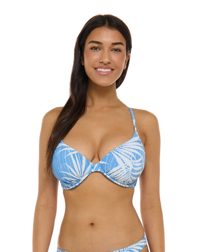 Breezy Palms Solo D-F Cup Bikini Top - Paradise