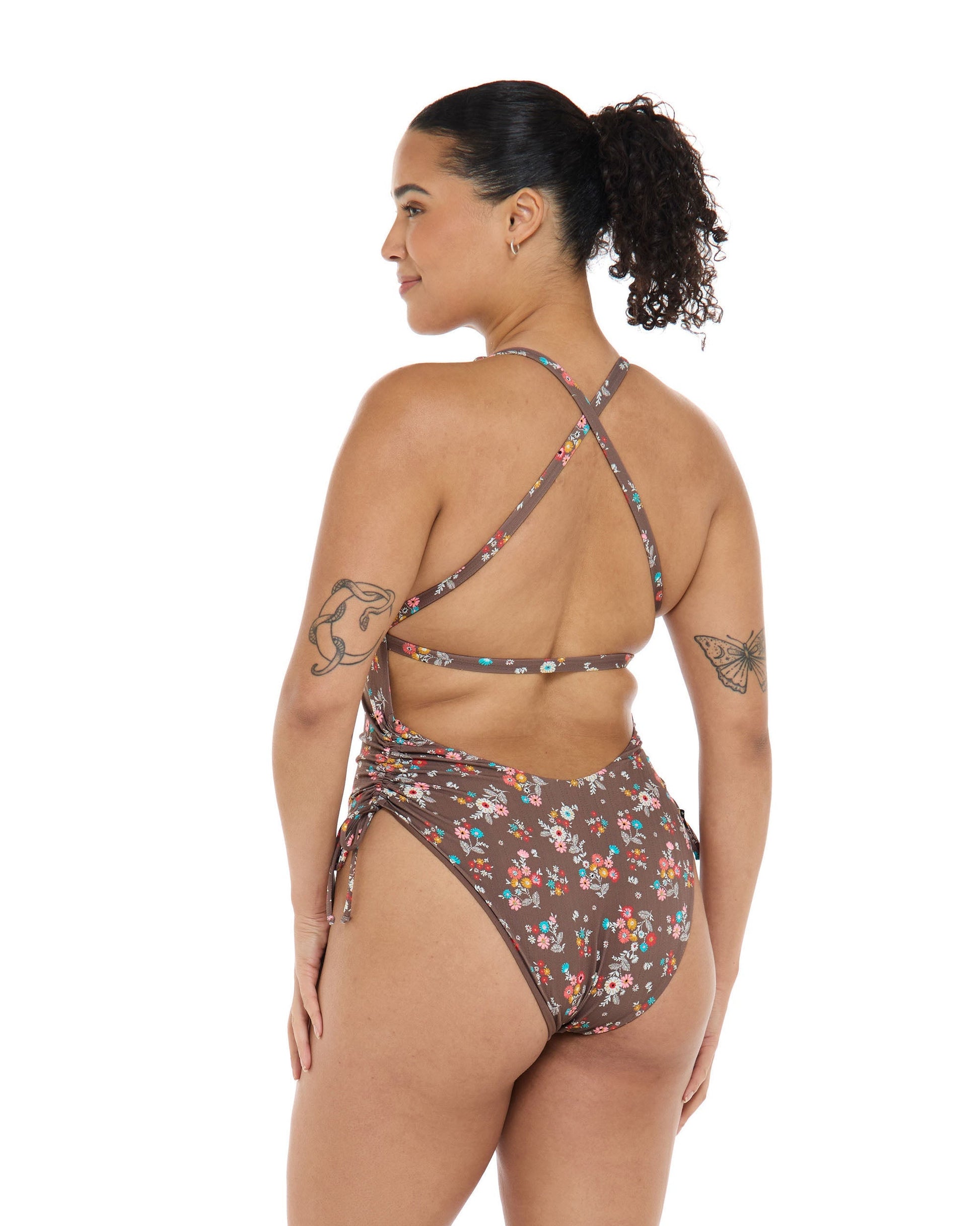 Belle Missy One-Piece Swimsuit - Latte