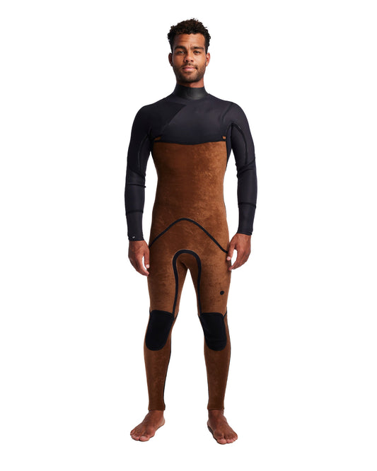 Men's 5370 4/3mm Chest Zip Fullsuit - Black