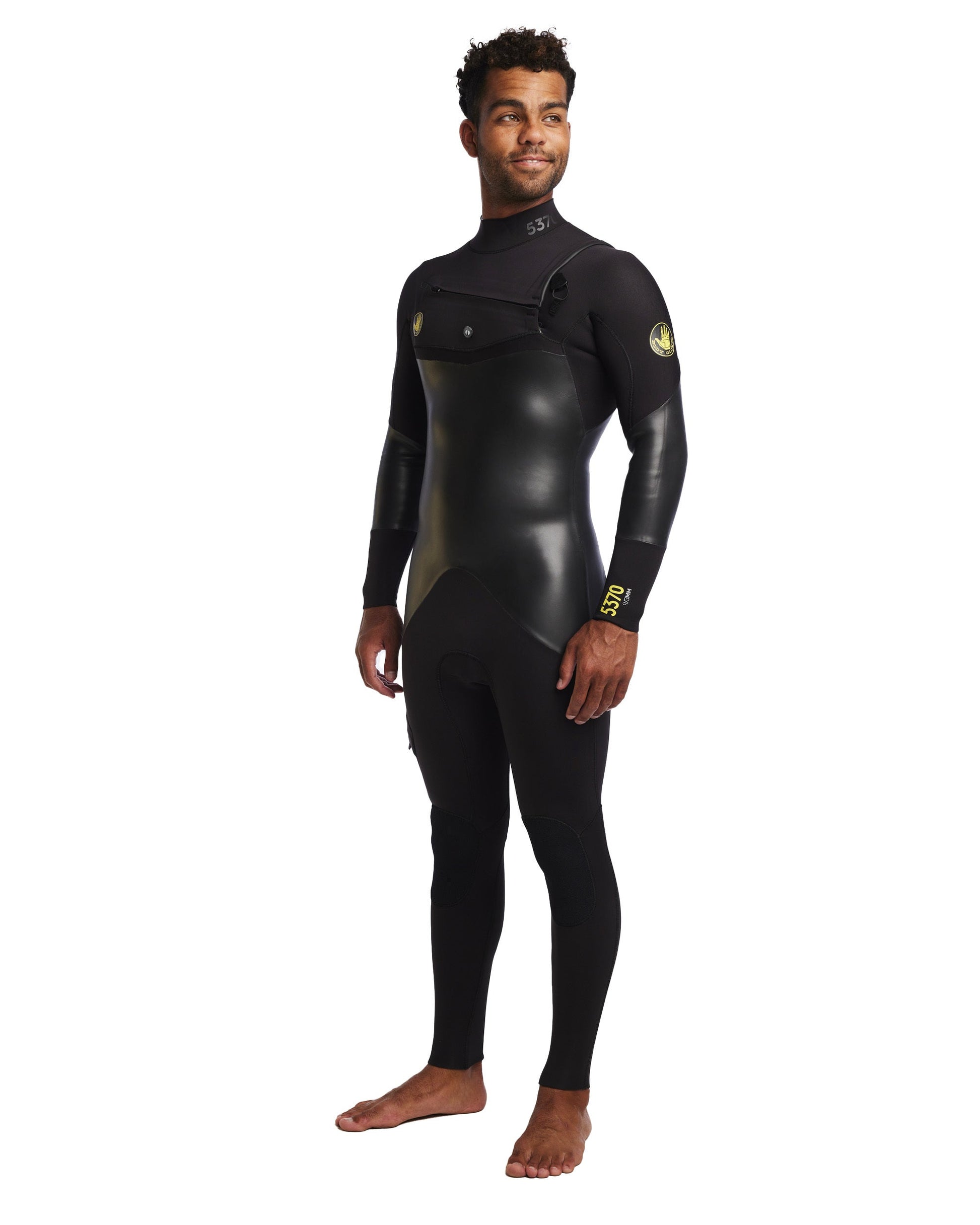Men's 5370 4/3mm Chest Zip Fullsuit - Black
