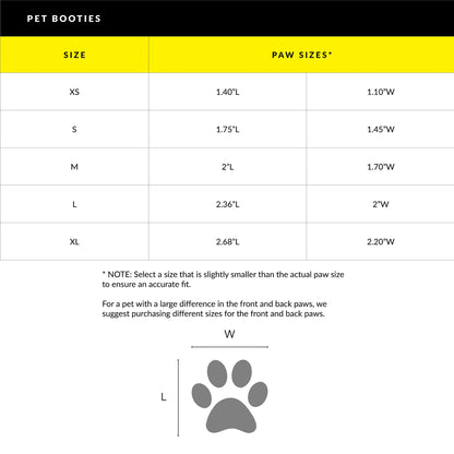 Paw Protector Booties - Yellow