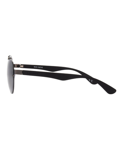 Rush Polarized Aviator Sunglasses - Gunmetal/Black