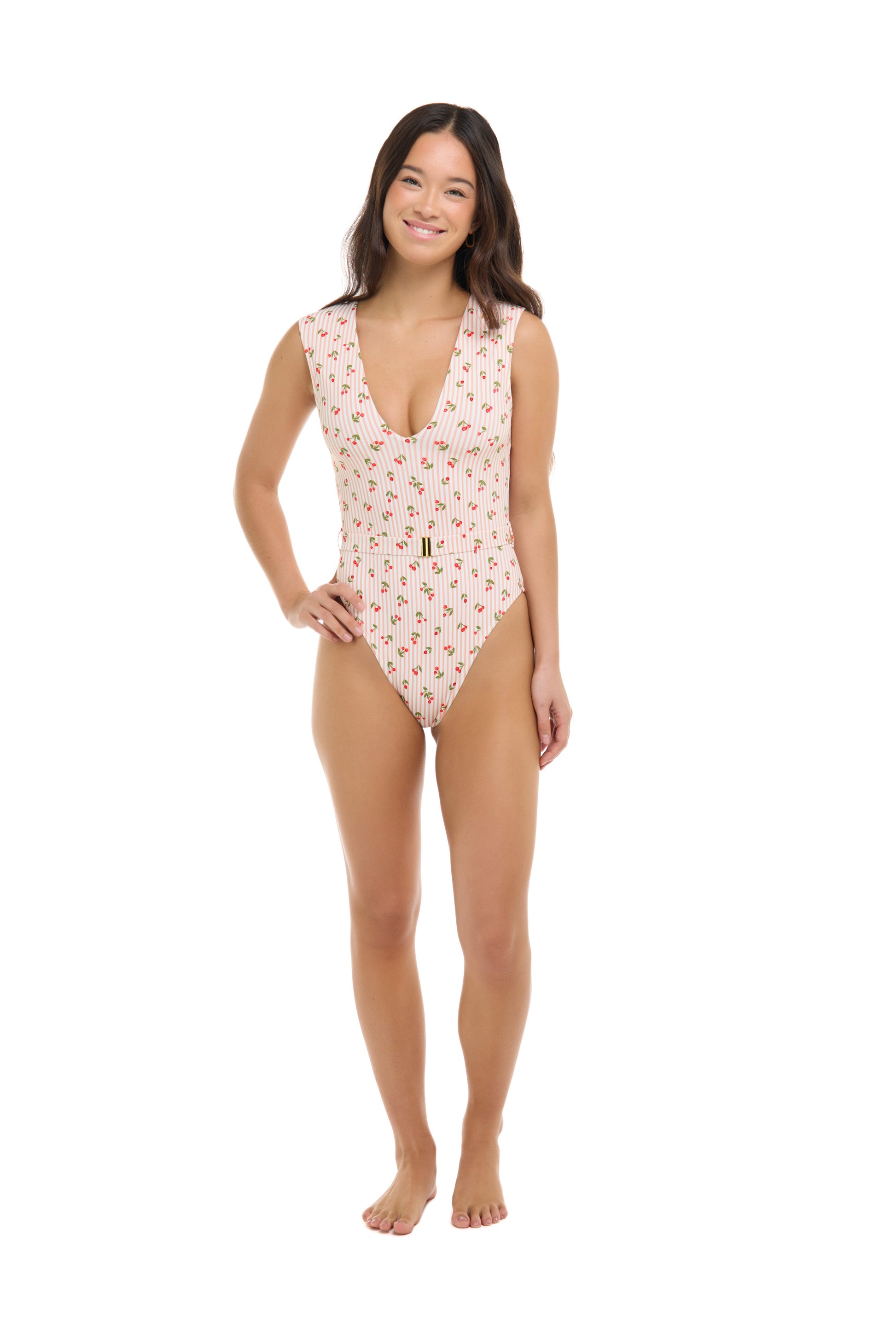 Fruity Ezry One-Piece Swimsuit - Coral
