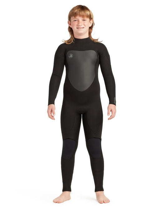 Phoenix 4/3mm Back-Zip Youth Fullsuit - Black