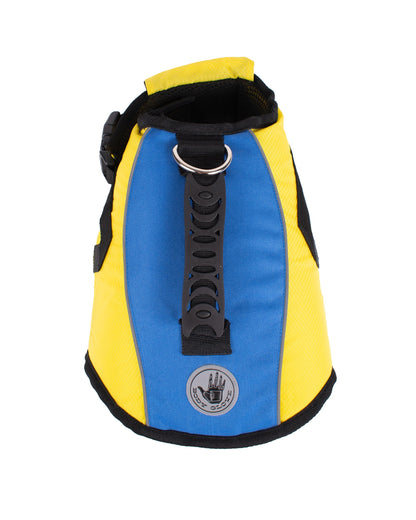 Ripstop Pet Life Jacket - Yellow / Blue