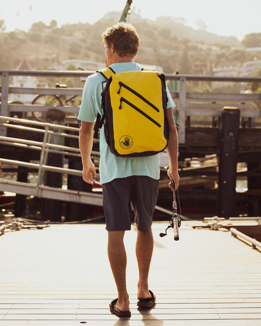 Seaside 25L Waterproof Floatable Backpack - Yellow