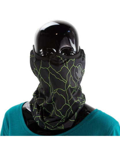 2-Pack Women's Cooling Gaiter Face Masks - LightBlue/Black