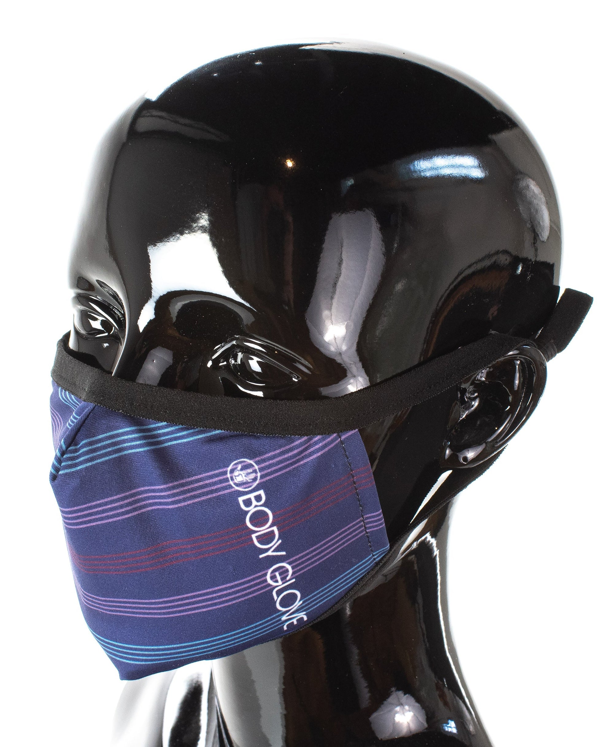 Women's 3-Piece Face Mask Set - Solid, Stripe, Logo Print